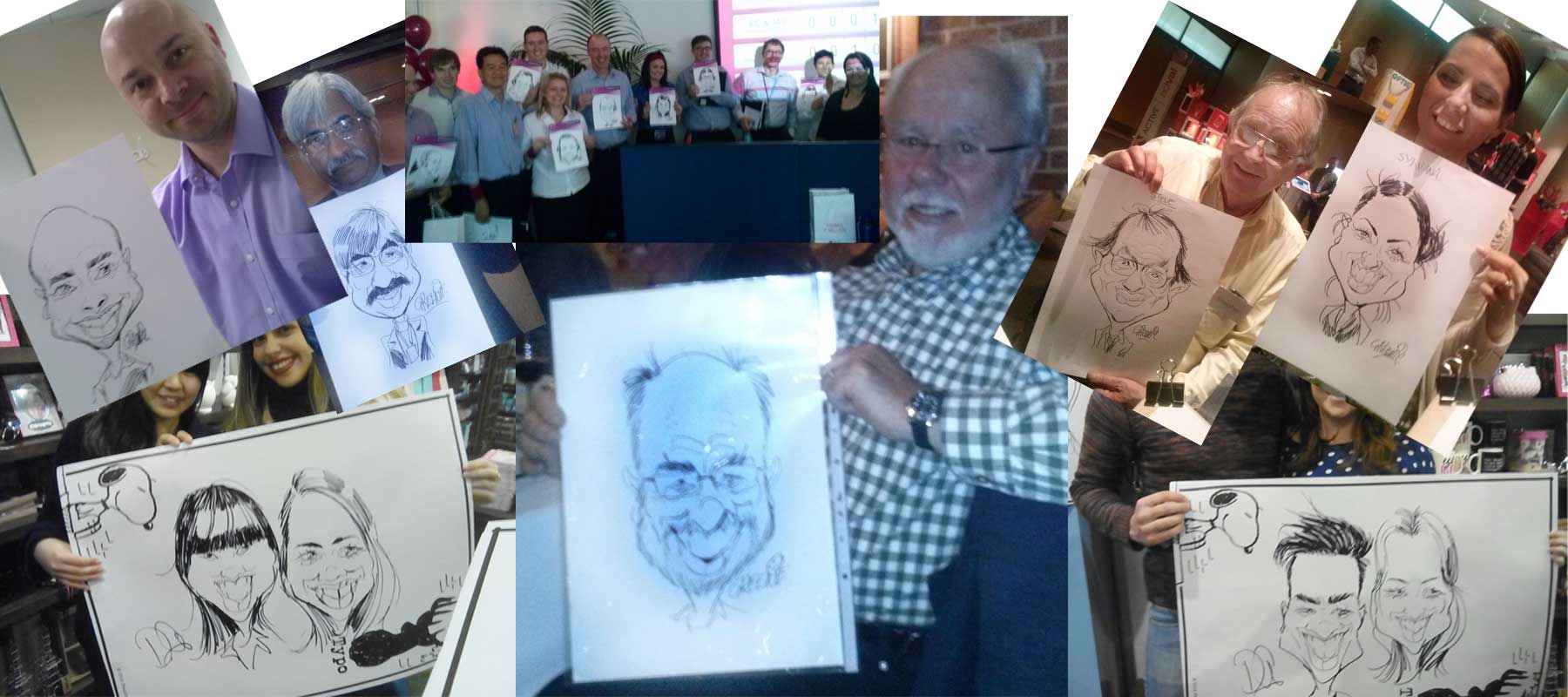 Live events entertainment caricatures by David Green