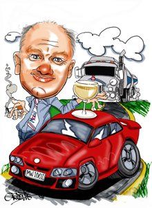 Etoons caricatures emailed to you of framed and delivered.