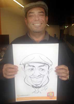 Caricature live shows with David Green cartoonist.