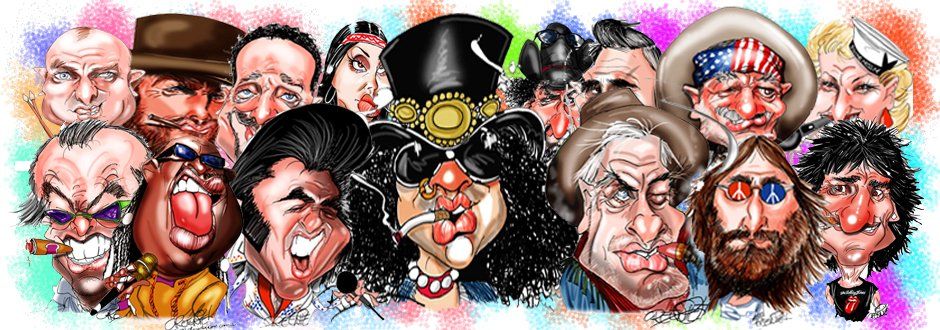 Caricature gifts by caricature cartoonist David Green