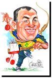 David Green Caricatures - Eddie Jones