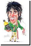 David Green Caricatures - Keef Richards