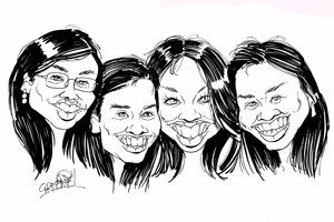 entertainment caricatures by caricature artist David Green