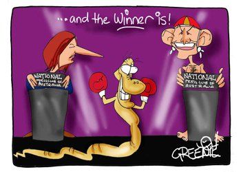 David Green the editorial political cartoonist.   Political and editorial cartoons, all these cartoons have previously been published throughout Australia in various papers over the years.