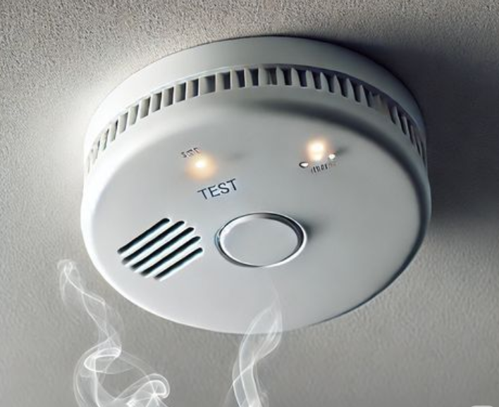 Smoke detector in alarm