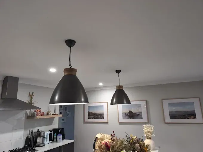 kitchen pendant installation