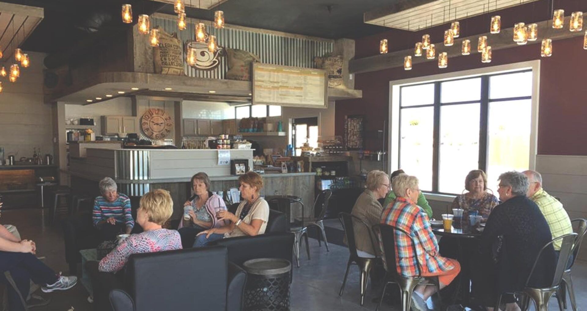 Group of people enjoying their drinks