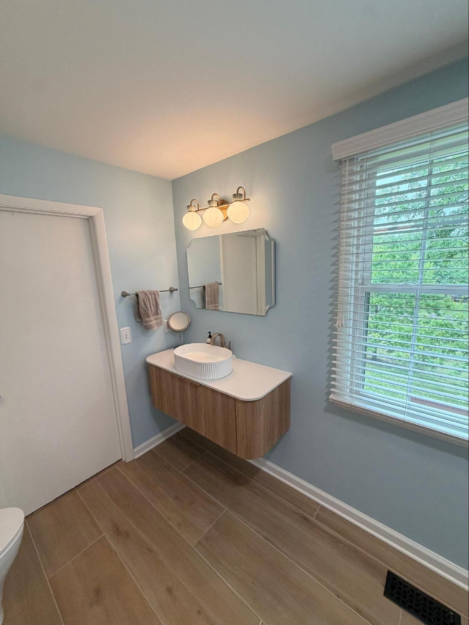 Floating vanity installation in a Nashville, TN home