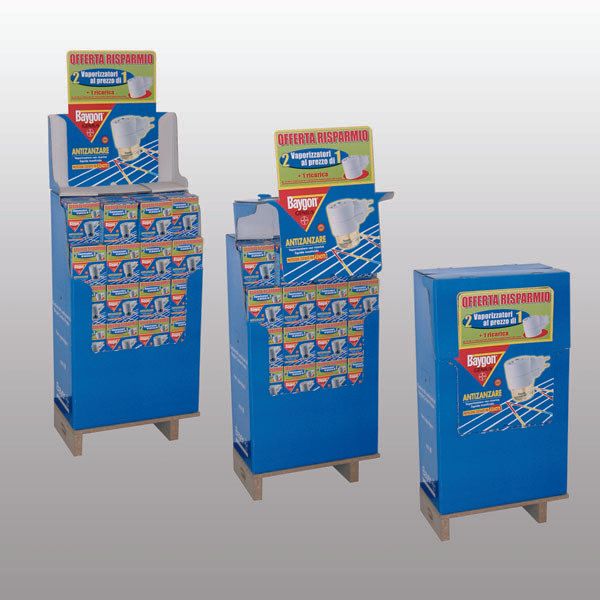 espositori per prodotti casalinghi