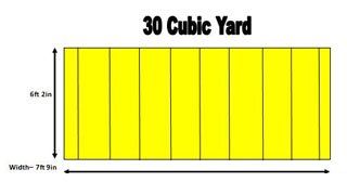 Diagram of a 30 cubic yard skip
