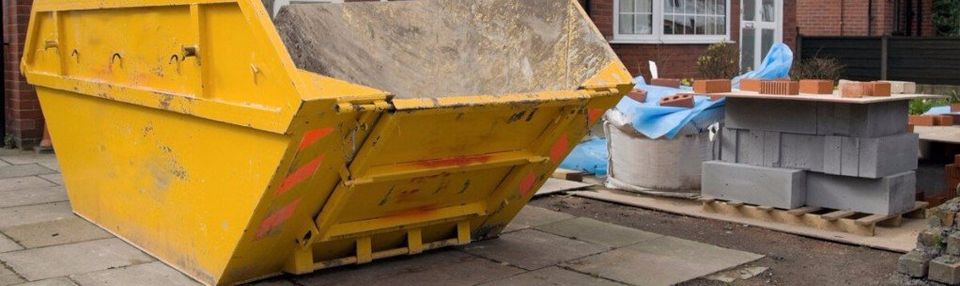 Skip outside a home undergoing renovations