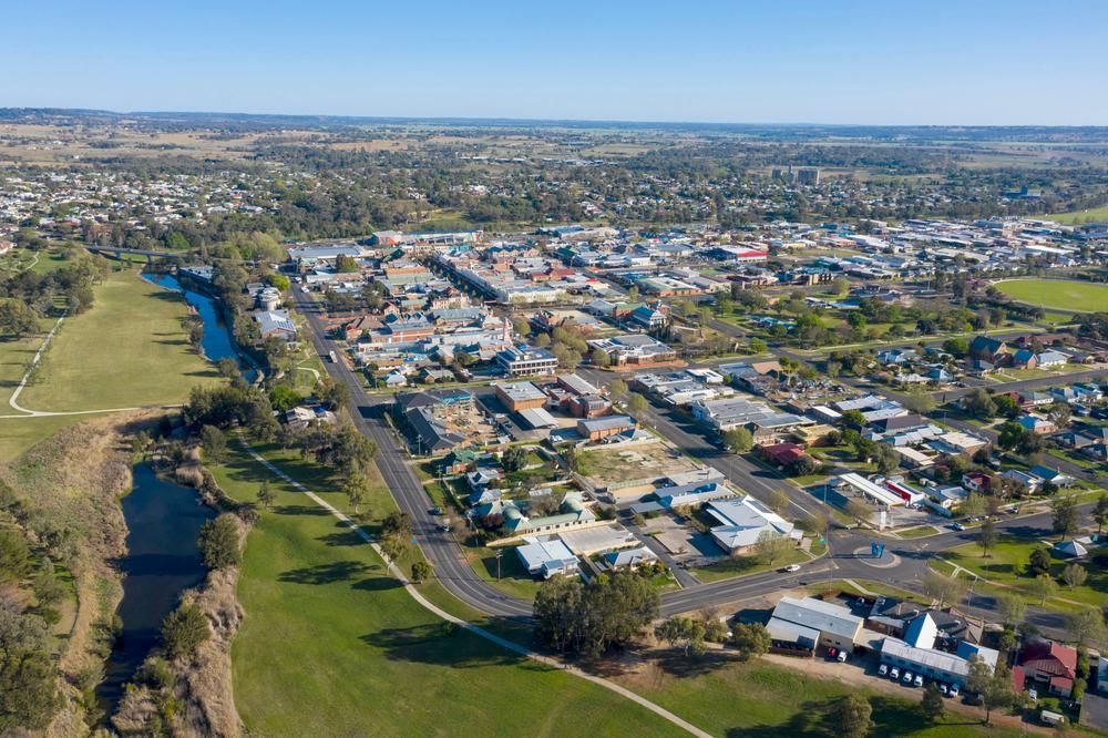 An Aerial View of a Small Town With a River Running Through It — Solarblu Pty Ltd in Gerroa, NSW