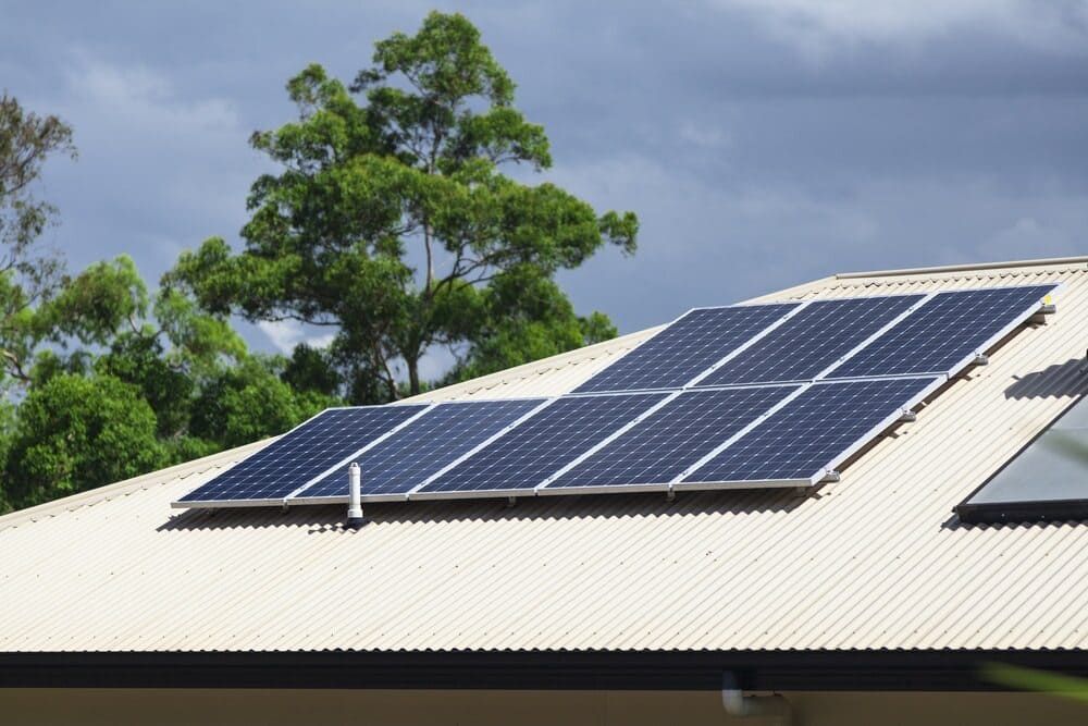 A Roof With A Lot Of Solar Panels On It — Solarblu Pty Ltd In Dapto, NSW