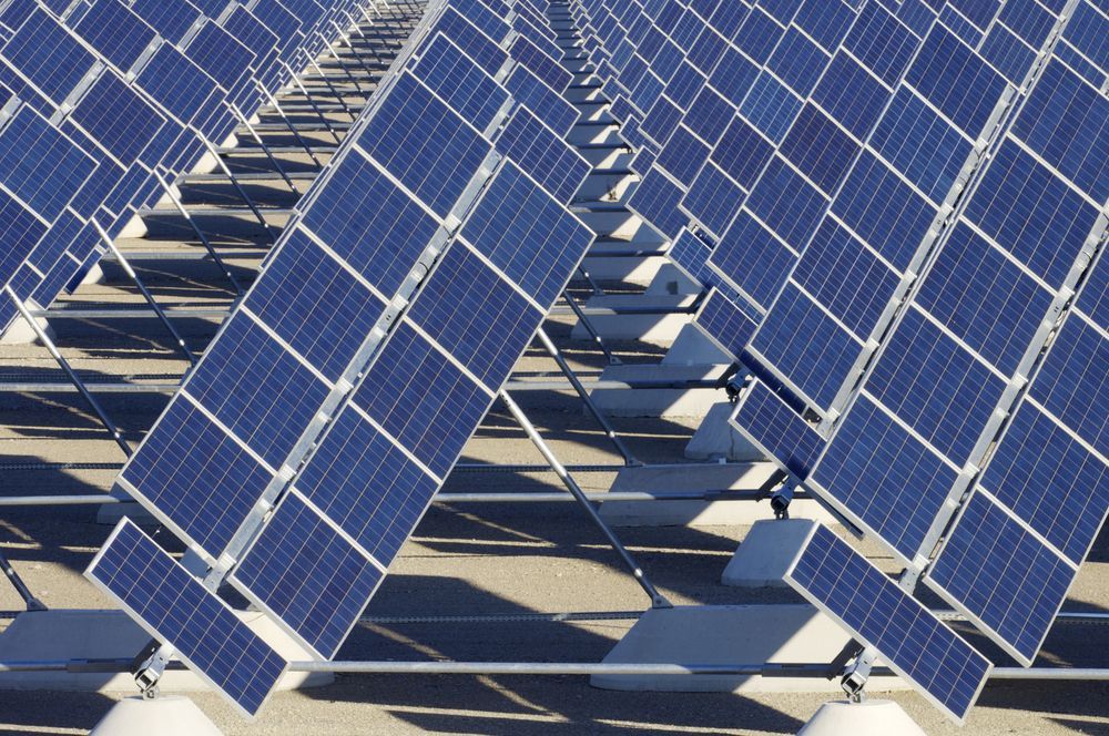 Blue Solar Panels in Wollongong