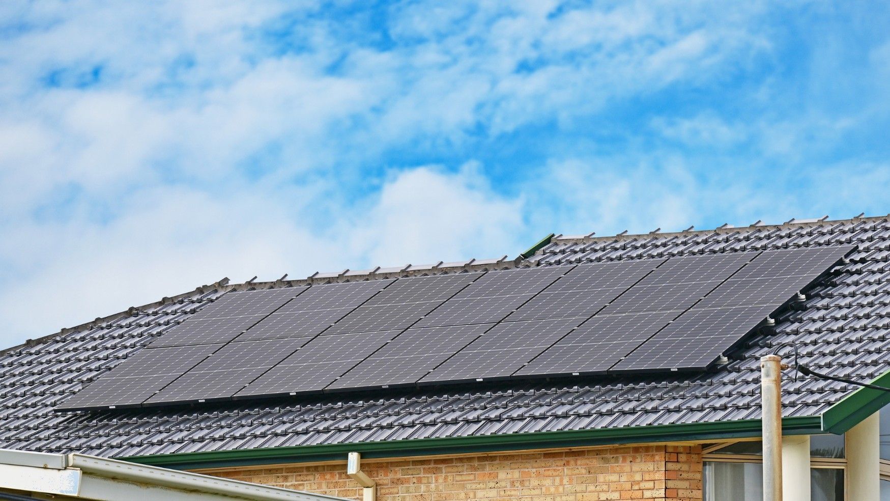 Solar Panel Installation On A Roof