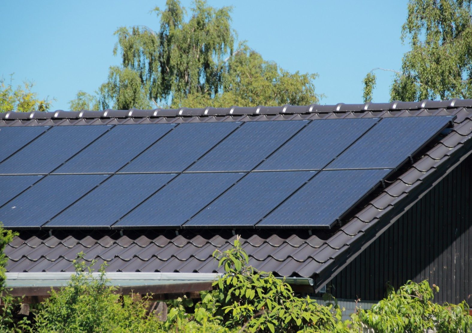 Solar Panel On The Roof Of A House
