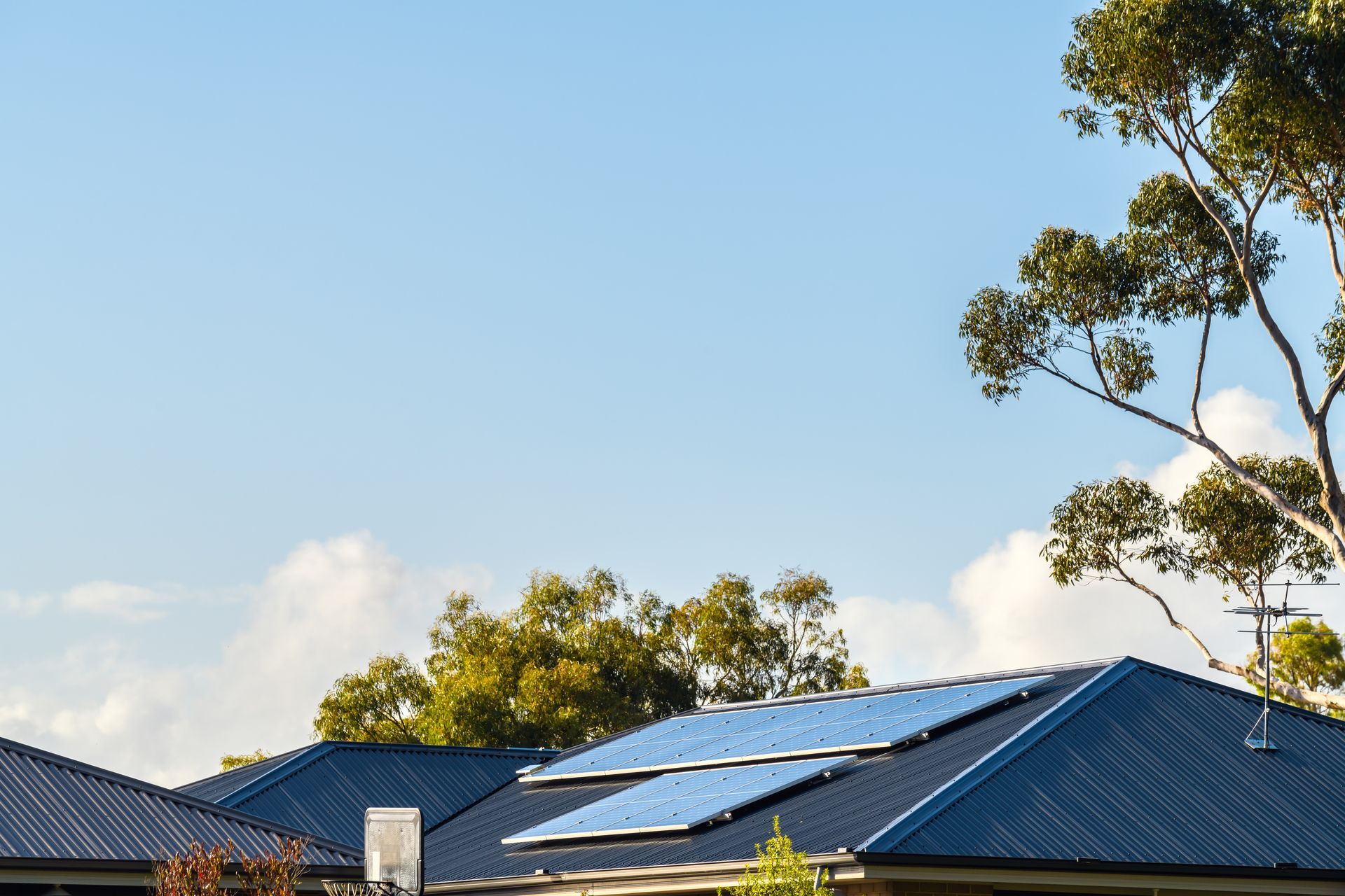 A Roof With A Lot Of Solar Panels On It — Solarblu Pty Ltd In Dapto, NSW