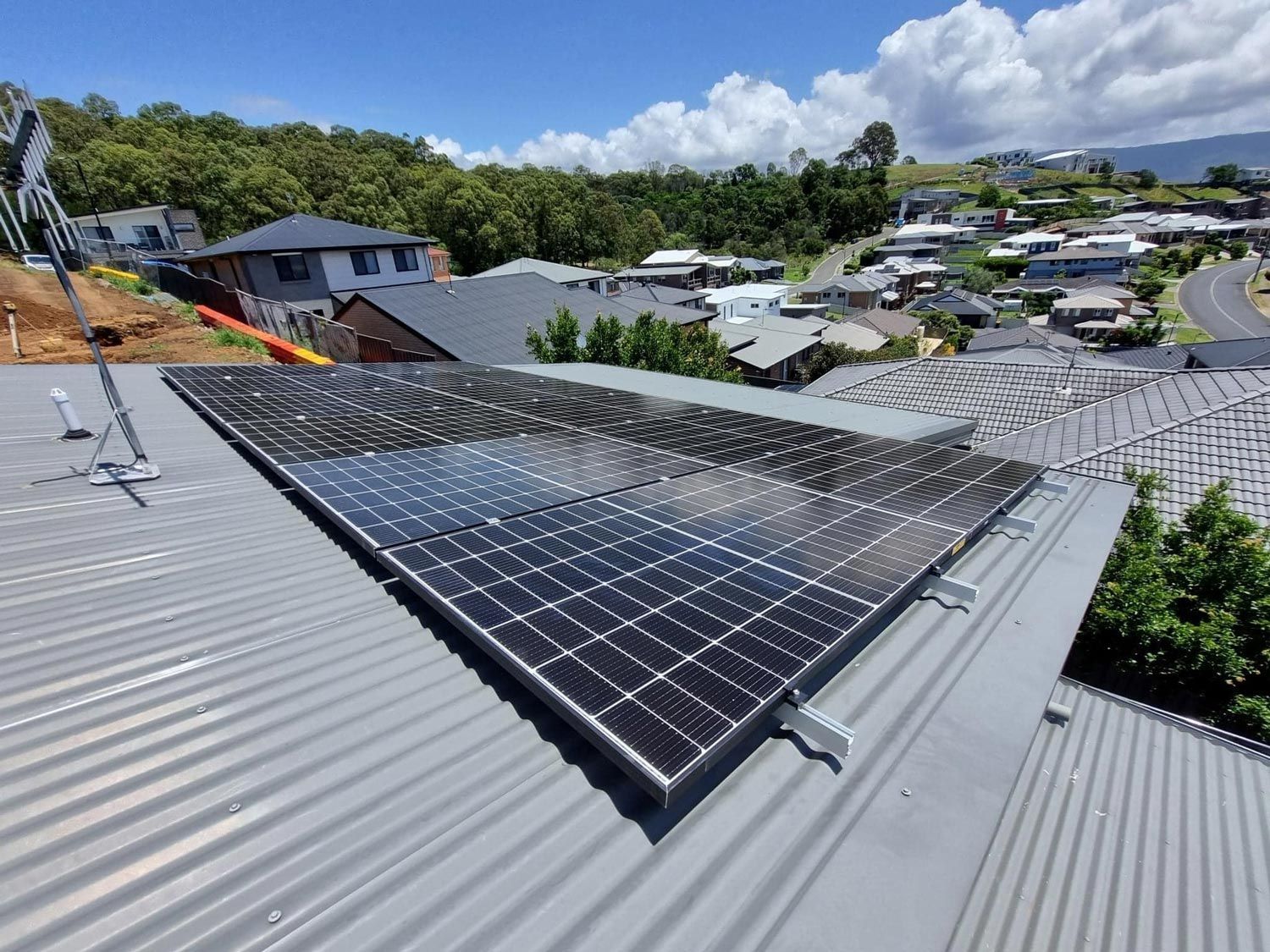 Solar Panels Installed On A Roof