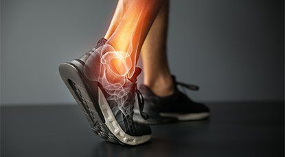 Ankle Pain — Ankle Pain Illustration in Petoskey, MI Ankle Pain — Ankle Pain Illustration in Petoskey, MI
