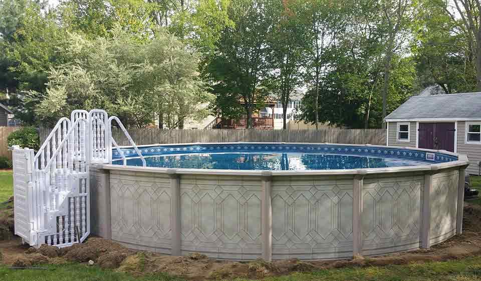 Round Pool installation - Pool Installation in Raynham. MA