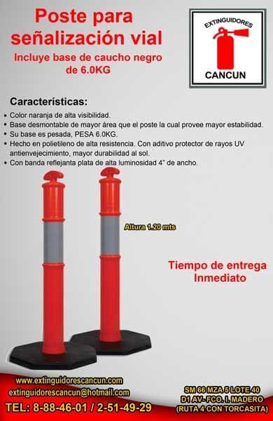 A poster for poste para señalizacion vial in cancun