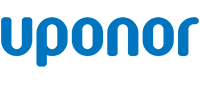 Uponor logo in blue text on a white background