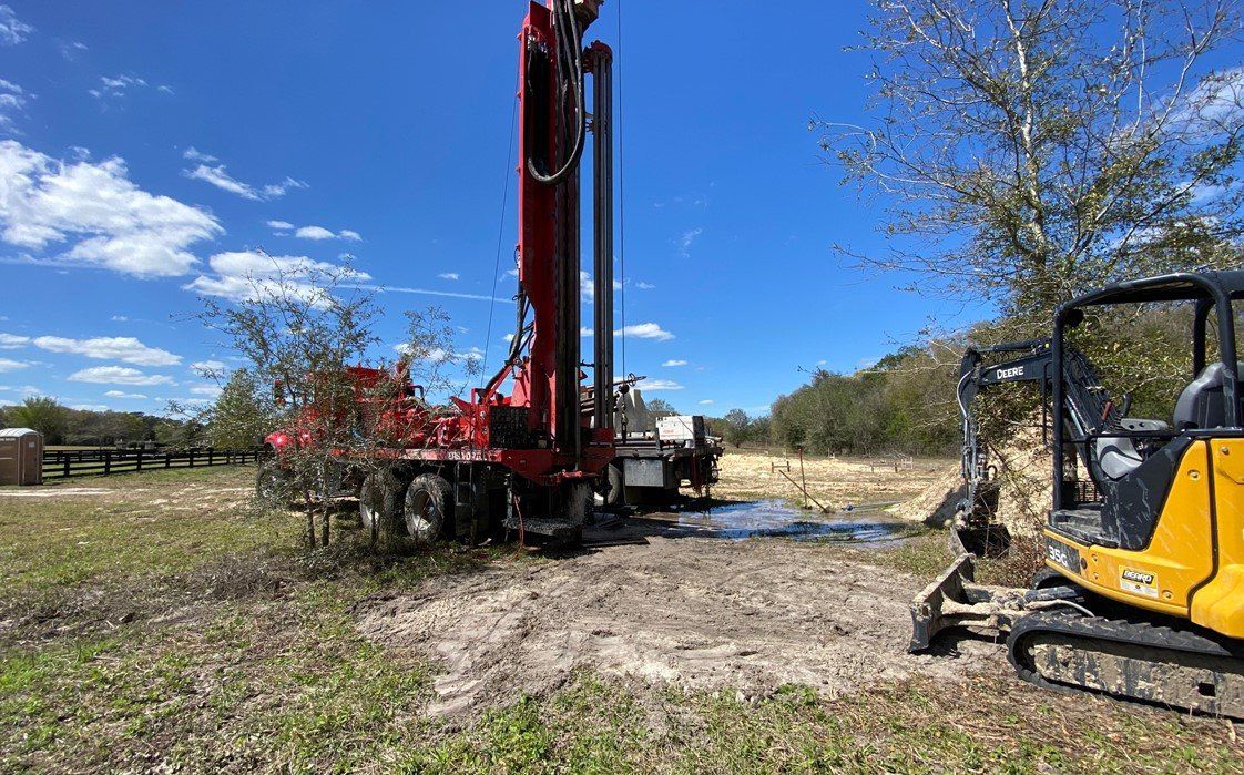 Red Well Drilling Truck — Archer, FL — Archer Pump Service Inc