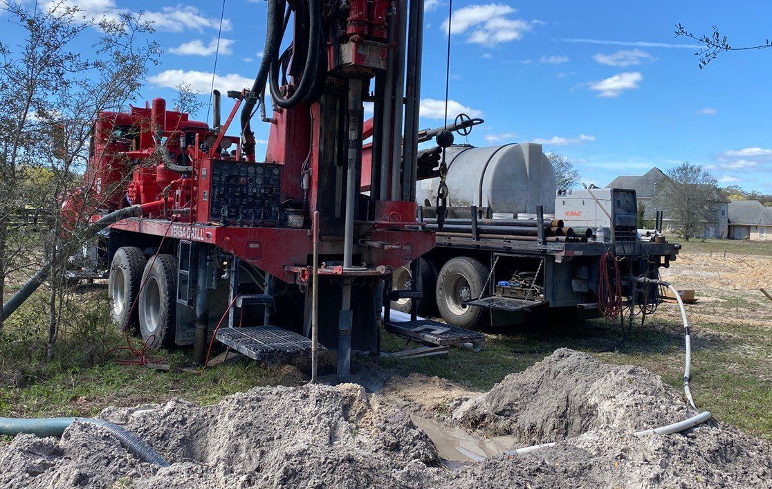 Heavy Machinery Drilling Well — Archer, FL — Archer Pump Service Inc