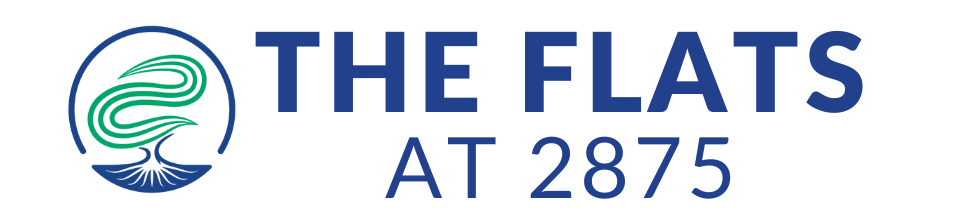 The flats at 2875 logo - header, go to homepage