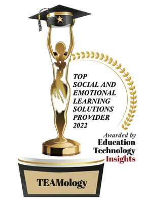 A trophy that says top social and emotional learning solutions provider 2022