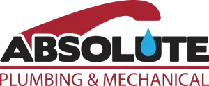 Logo for Absolute Plumbing & Mechanical. The word ABSOLUTE is over the words PLUMBING & MECHANICAL.