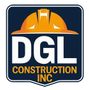DGL Construction Inc. logo: orange hard hat over white 