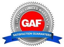 A lifetime limited warranty satisfaction guaranteed logo with a blue ribbon.