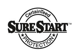 A black and white logo for a company called sure start.