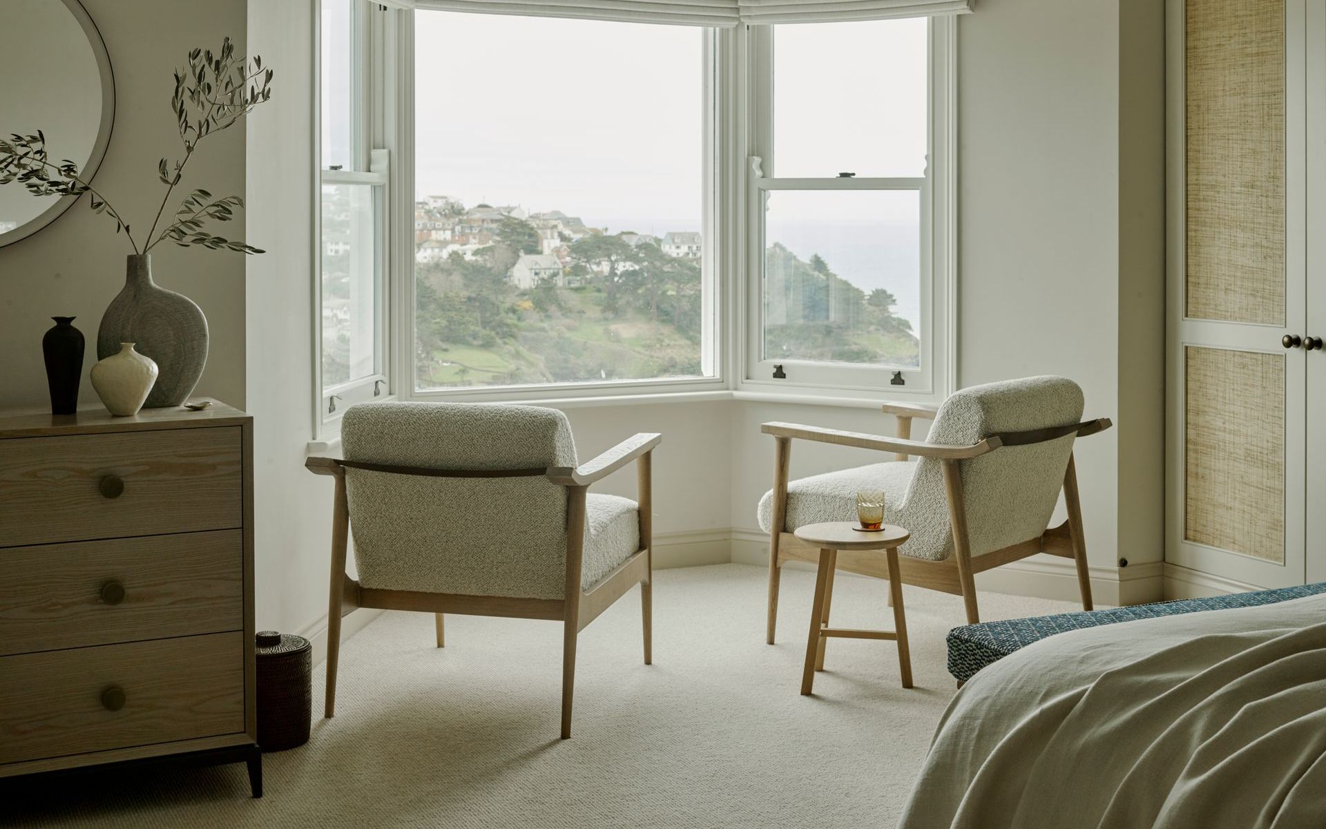 Townhouse in Fowey with Crucial trading wool carpet