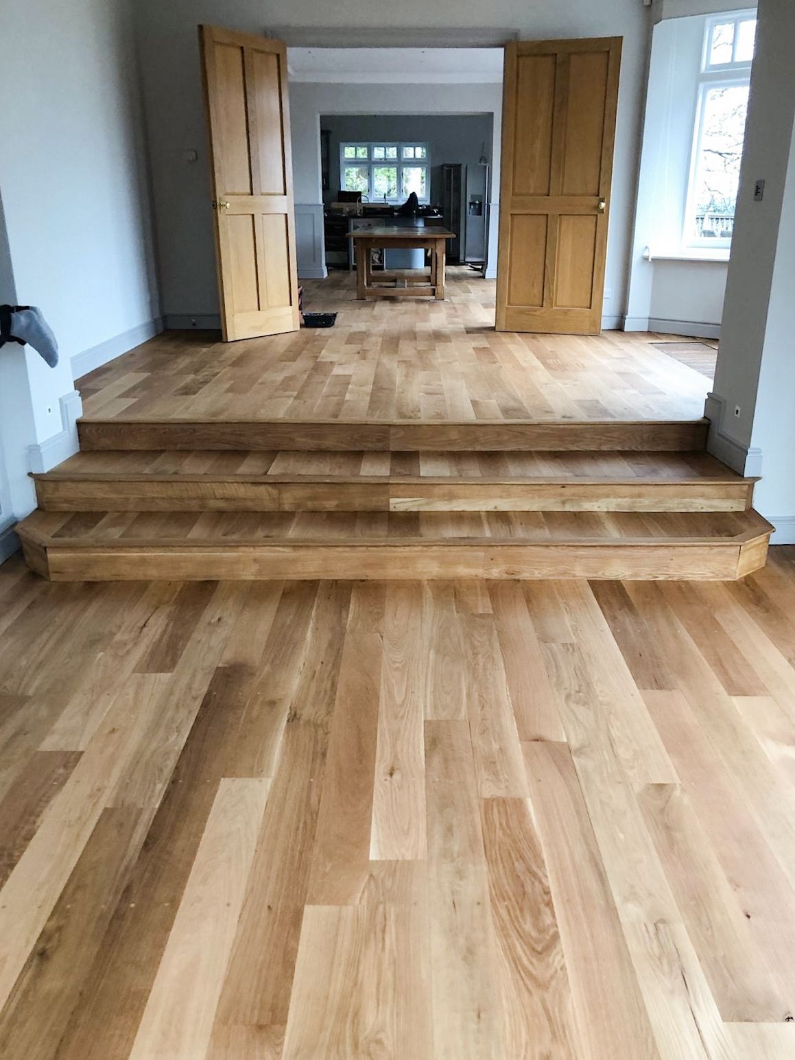 Engineered wood flooring in Living space, South Devon