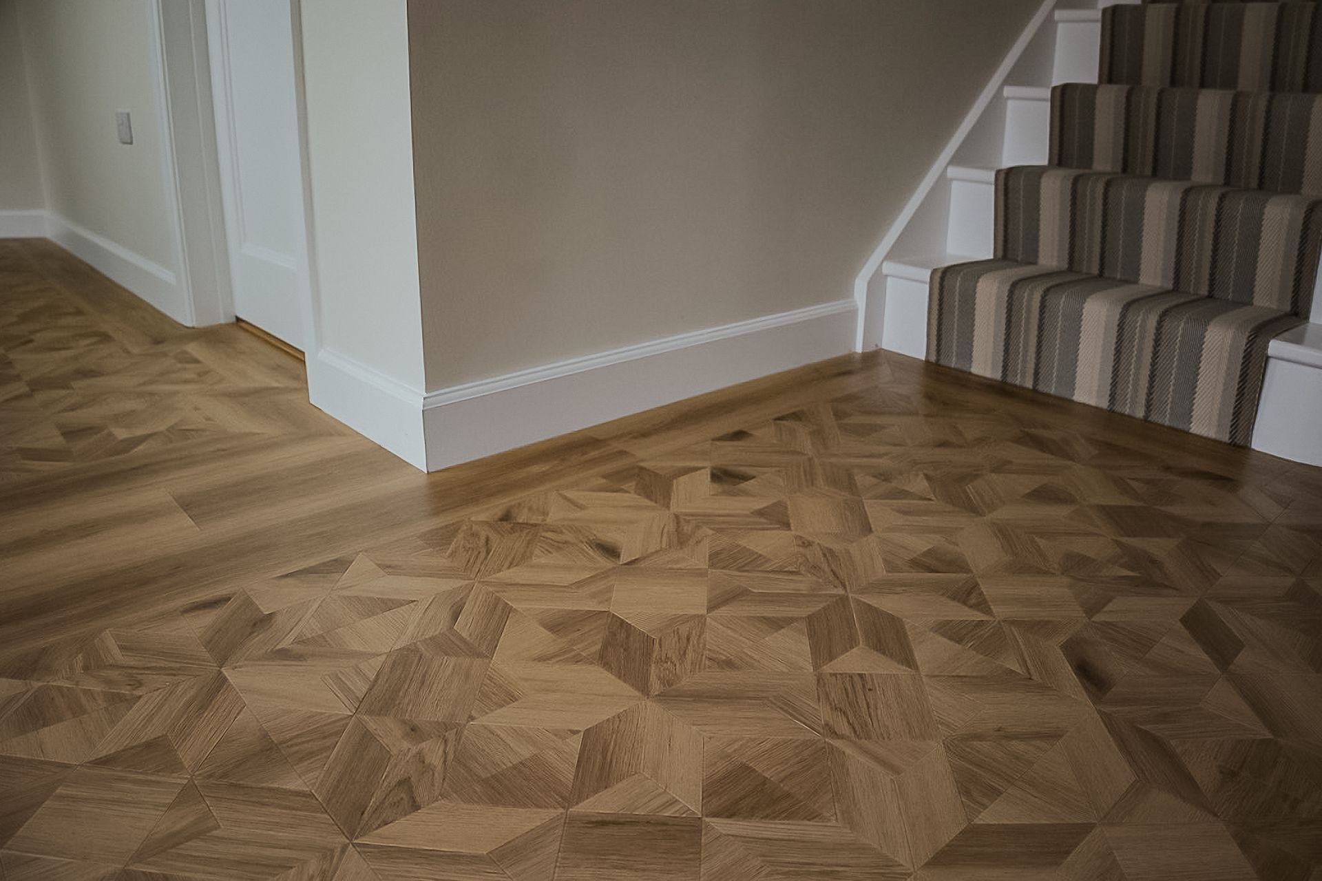 Basket Weave Amtico Flooring in Hallway in Topsham, Exeter