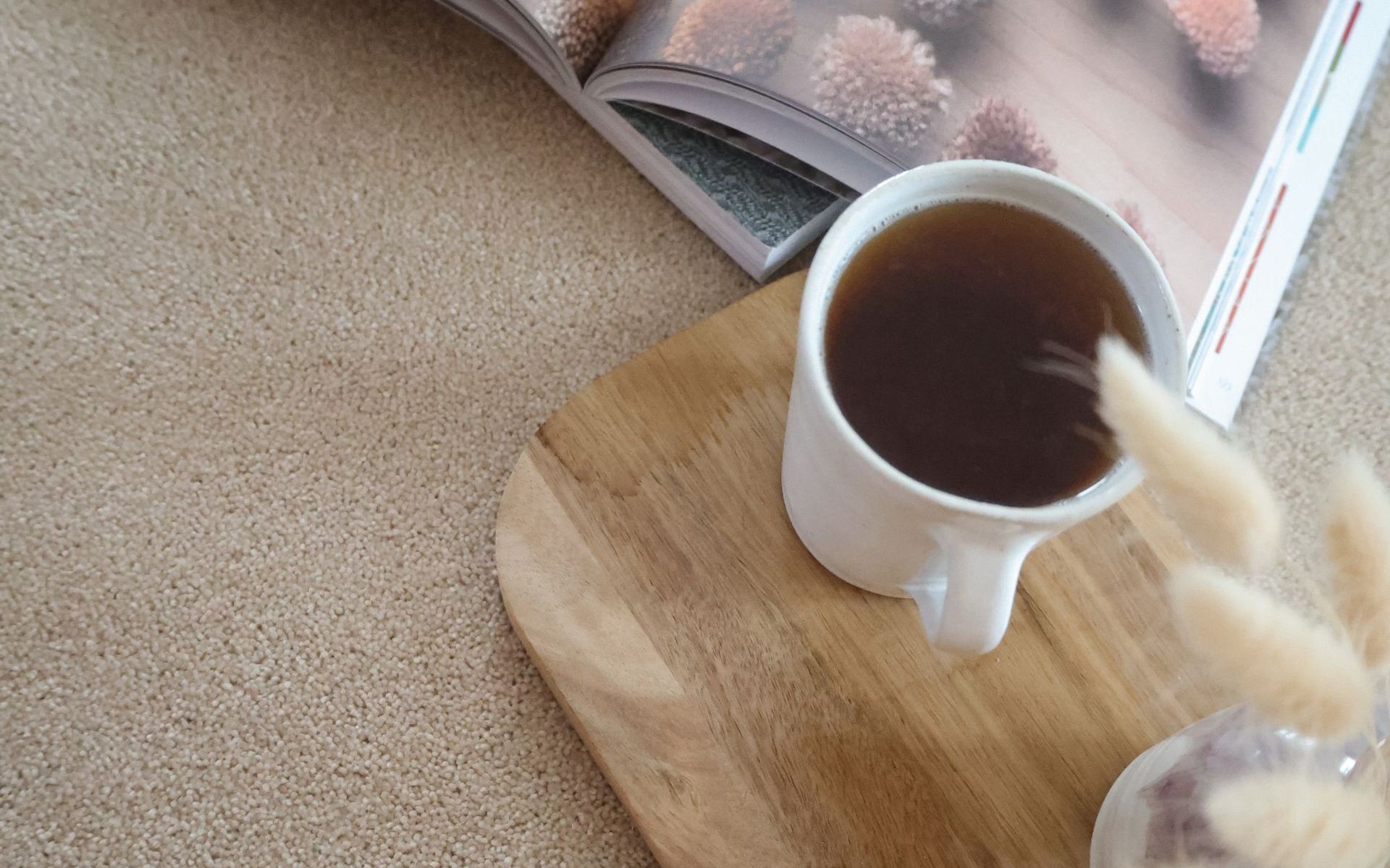 Cormar carpet with coffee and books in Kingsbridge