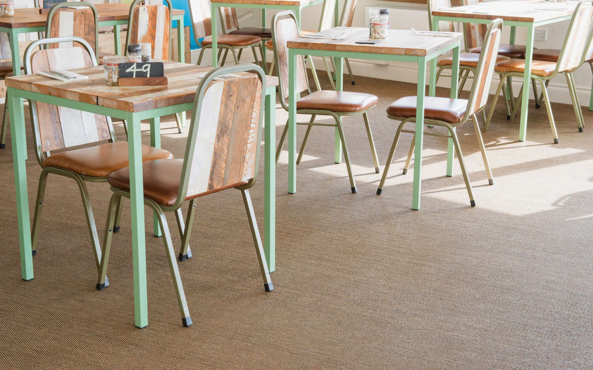 Unnatural flooring in restaurant in Kingsbridge, South Hams