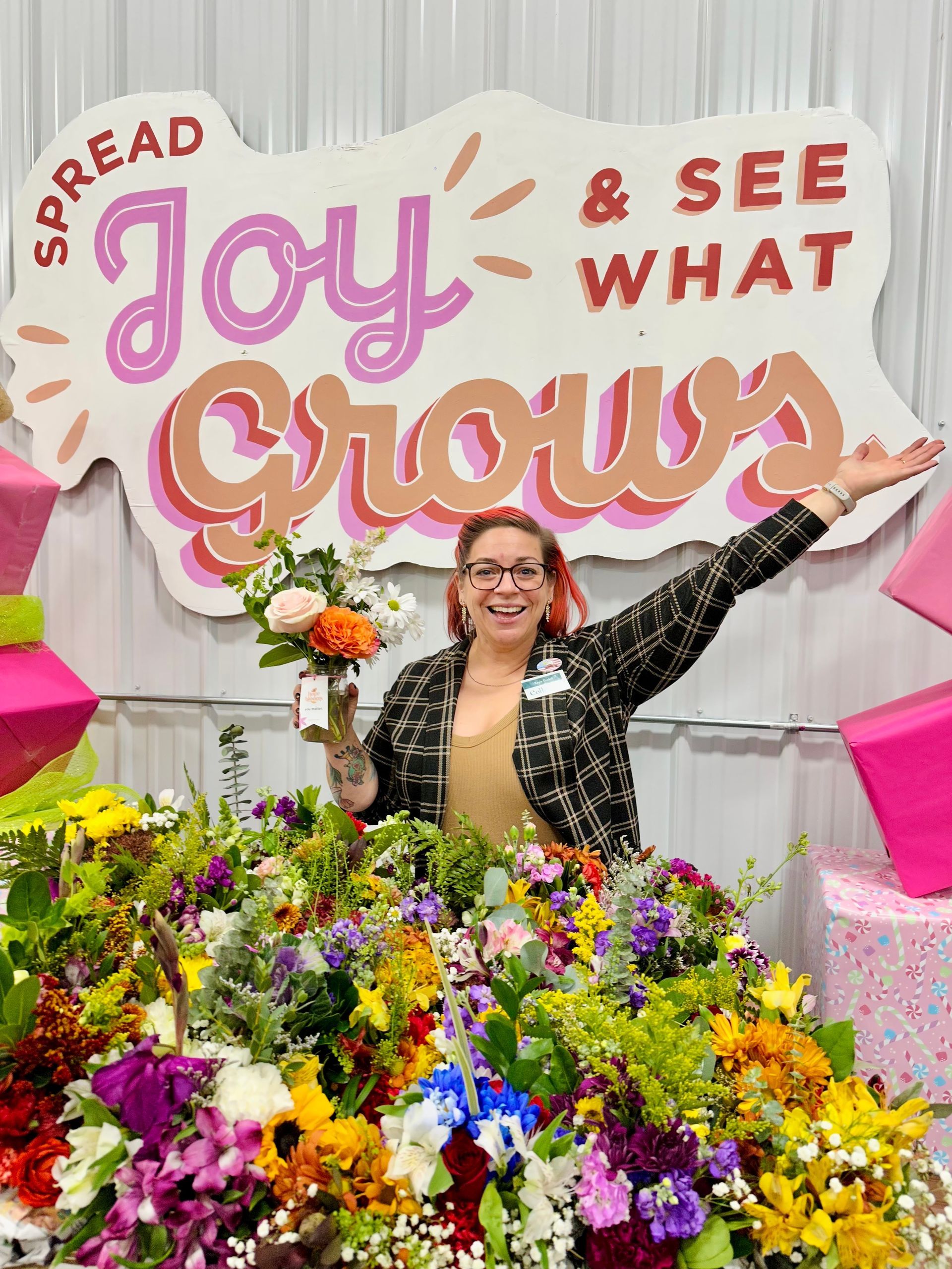 Kayla volunteering with Hope Blooms