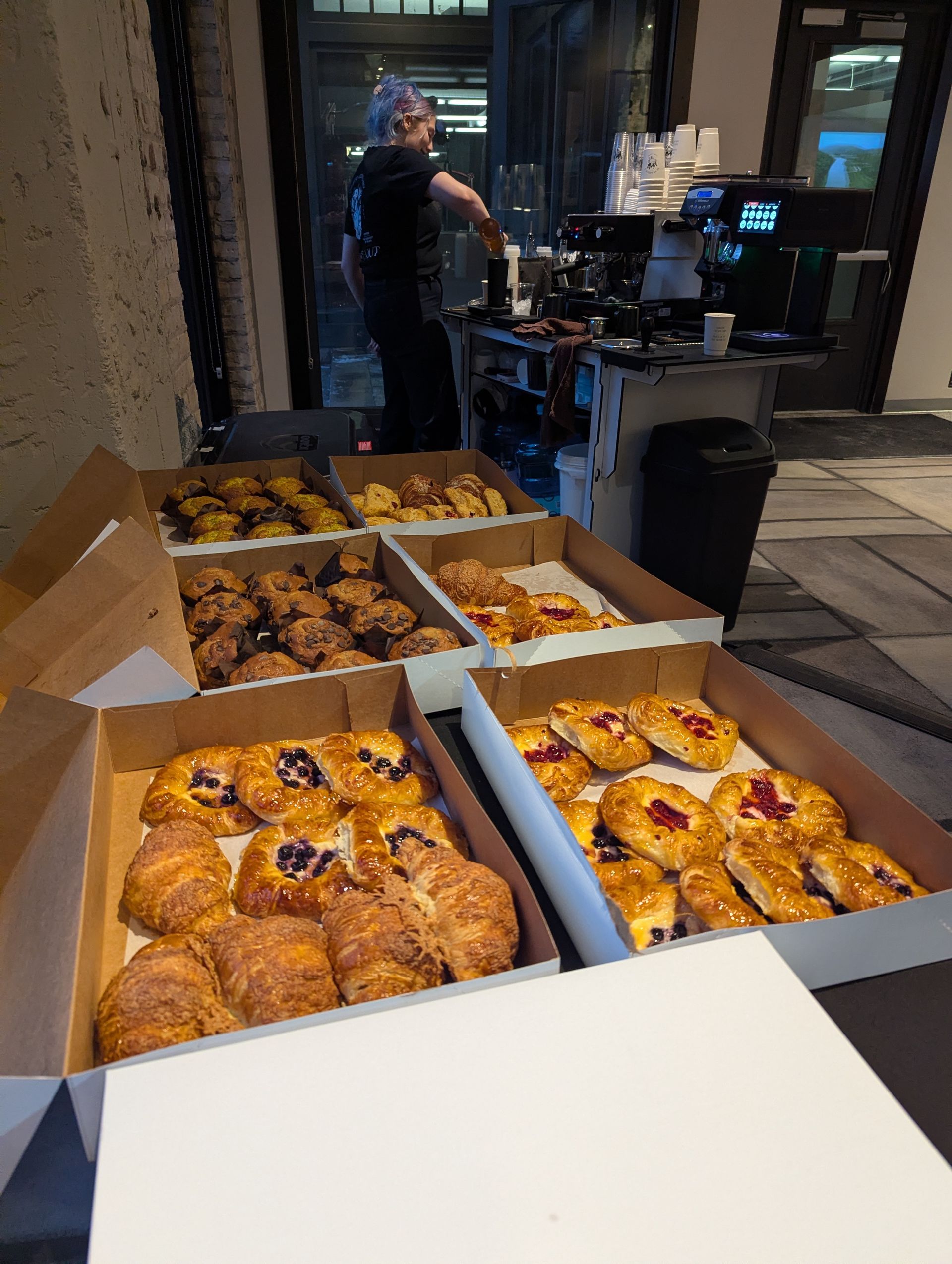 Pastries during Welcome Week at The Copham