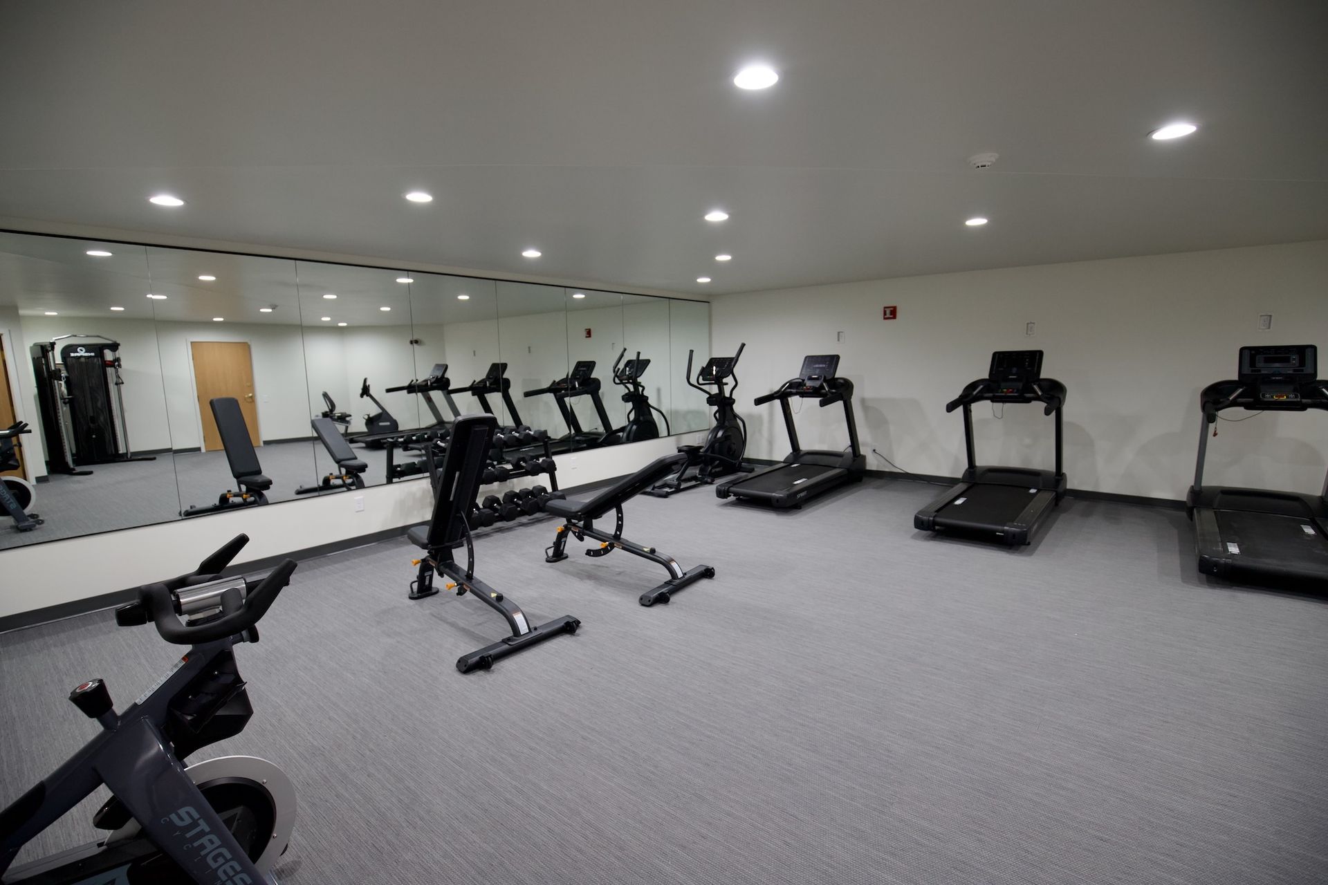 One of two newly remodeled fitness centers at Dakota Park with new equipment