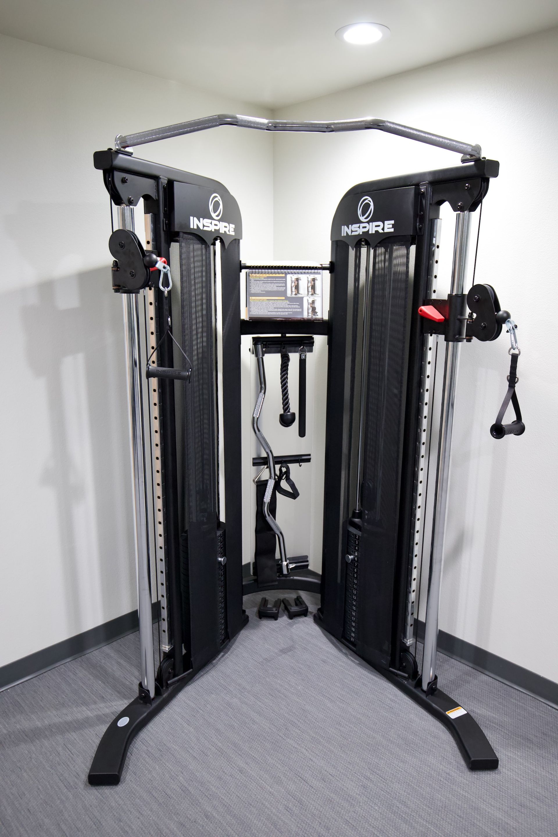 A new Inspire FTX Functional Trainer in the newly remodeled fitness center at Dakota Park 