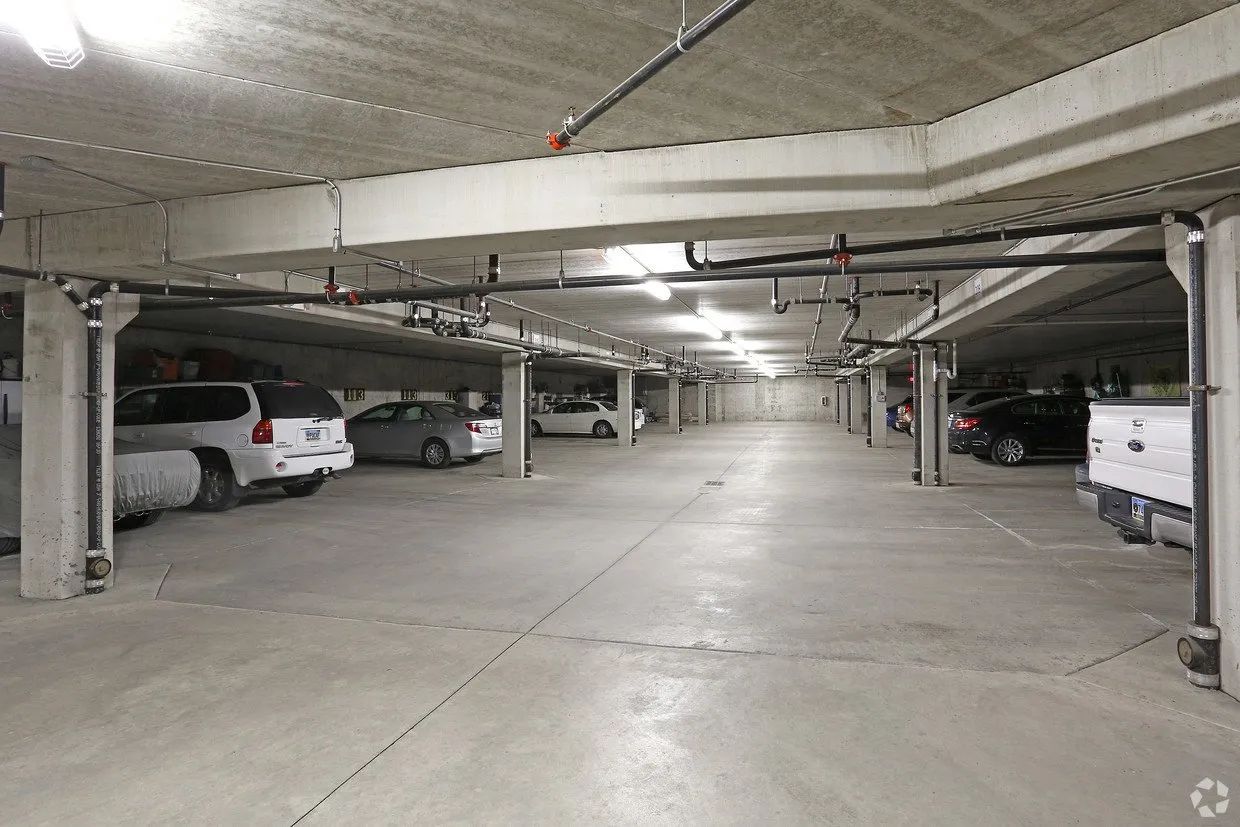 Underground parking at Whispering Creek