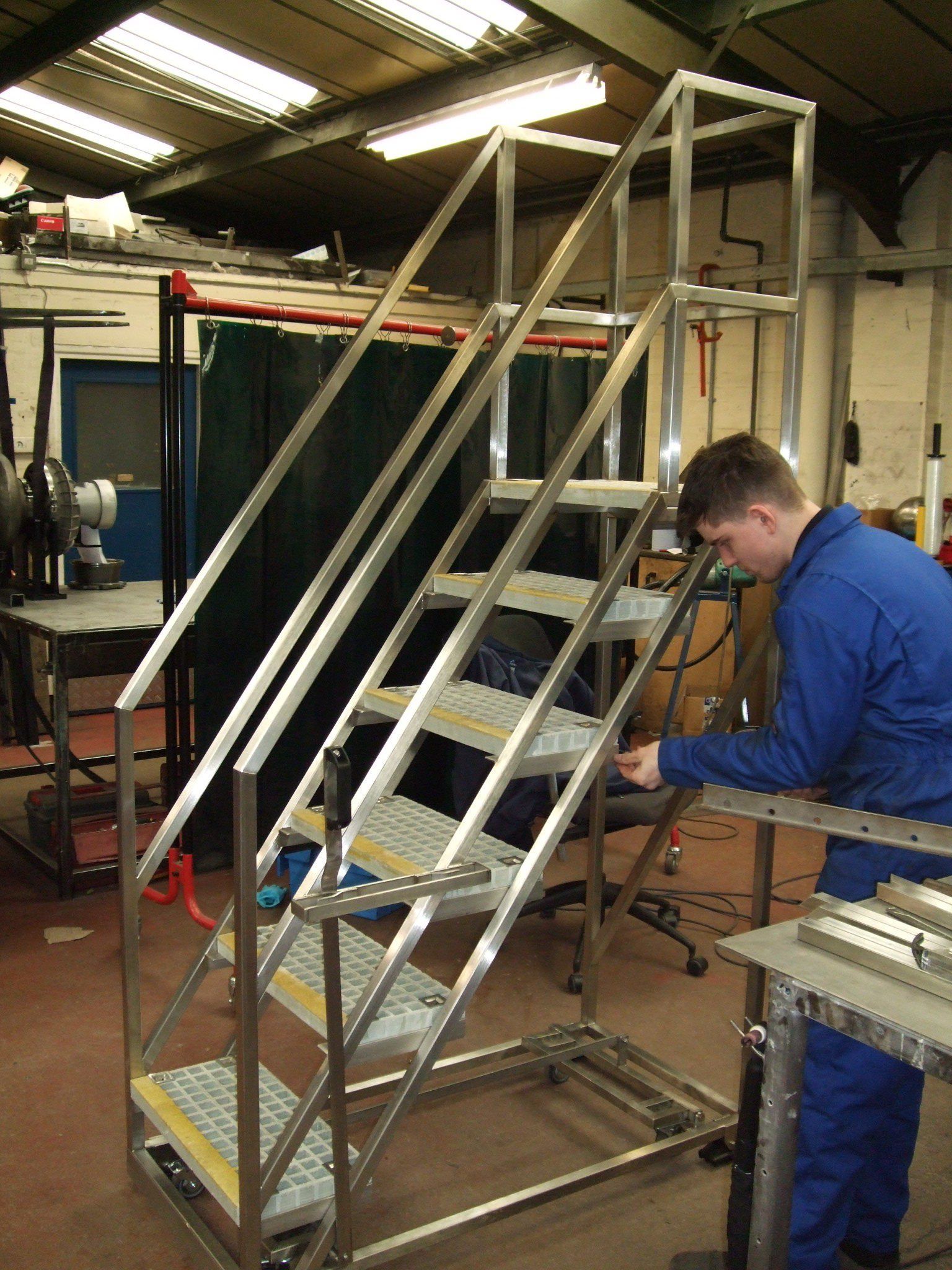 Mobile Platform Steps | Metal Fabrications Projects | DGL Fabrications