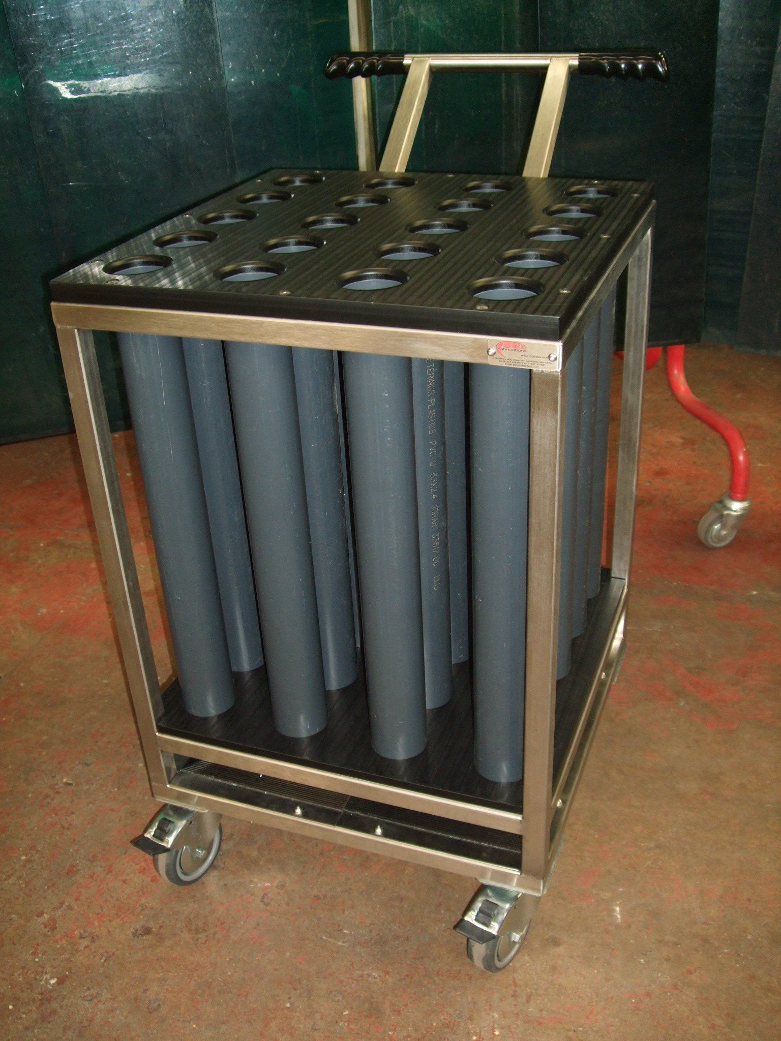 Transmission Tube Trolley | Metal Fabrications Projects | DGL Fabrications