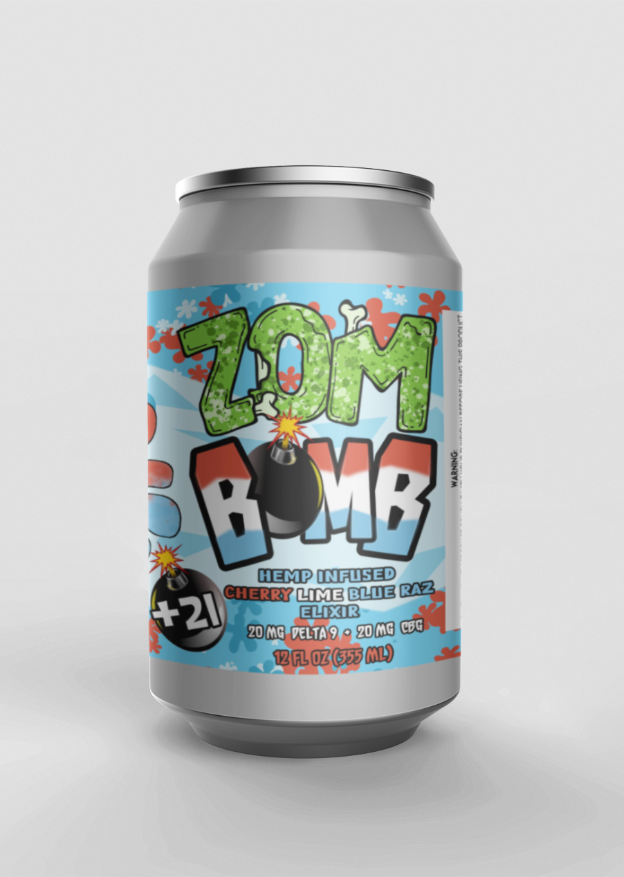 Purrple Alien THC drink - Zom Bomb, now available at Hangover Street in Texas