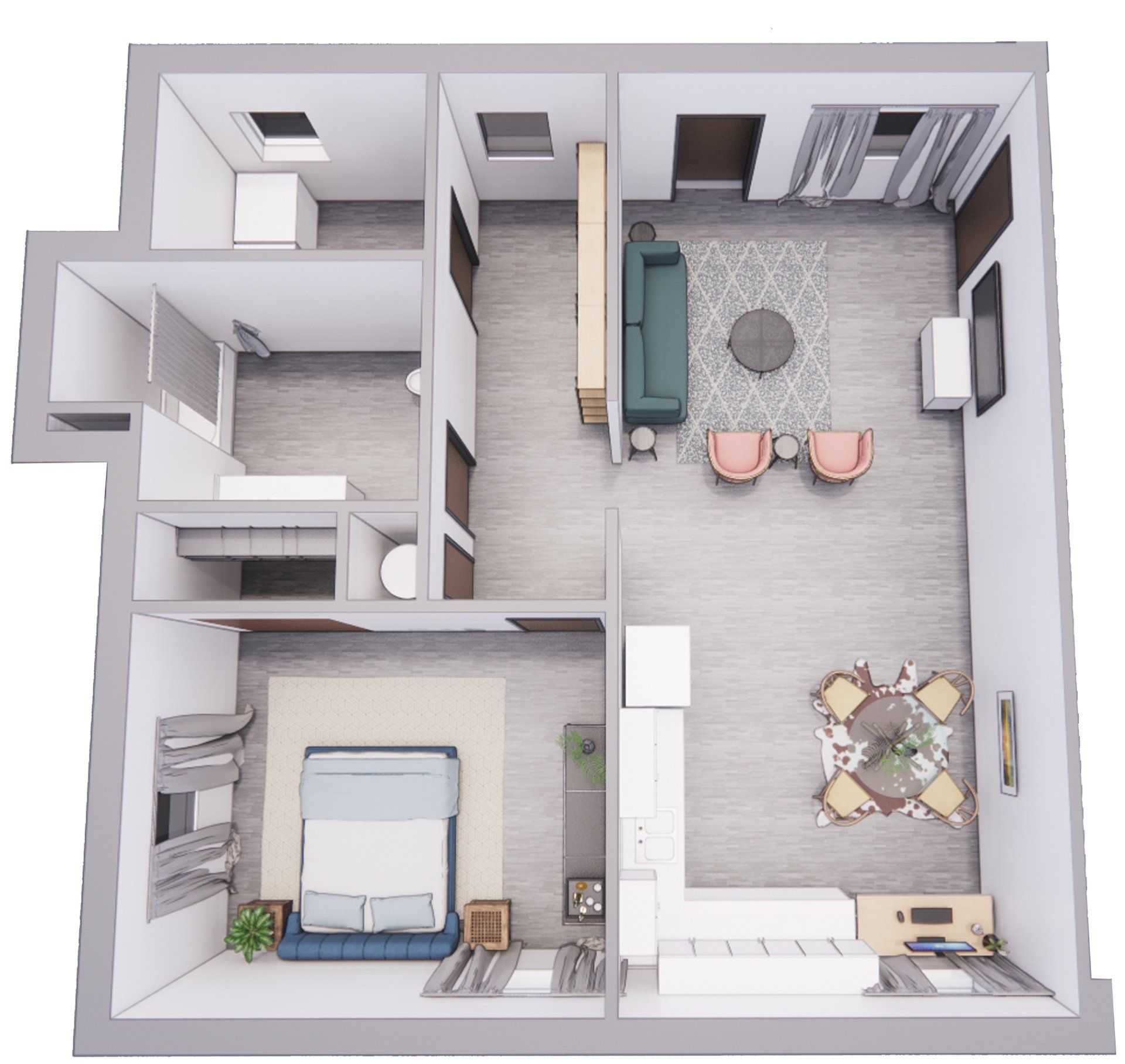 1 Bed | 1 Bath floorplan
