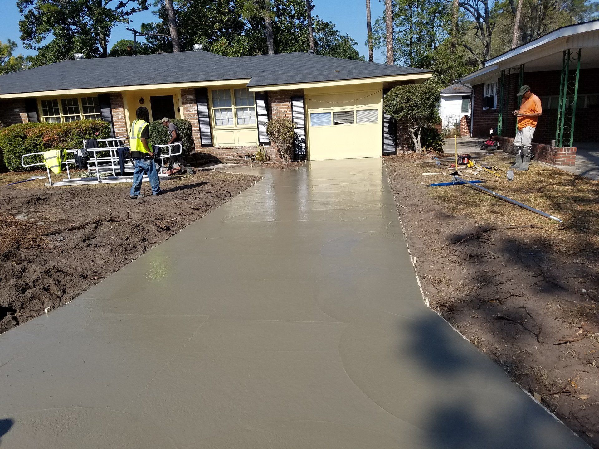 Finished Driveway at the Johnson Residence