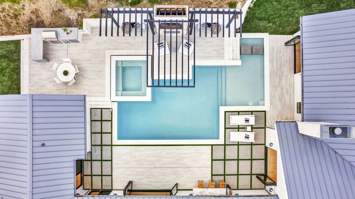 Luxury swimming pool design and construction by Westmod in Hidden Hills, CA.